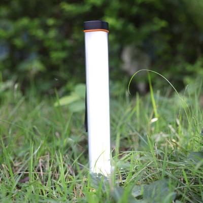 China Portable Waterproof Rechargeable LED Light Torch 6000mAh Camping Tube Light With Power Bank for sale