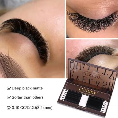 China 8-14mm Extra Thick Natural Soft False Eyelashes for Easy Blooming Volume Lash Extension for sale