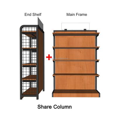 China MYS Single Sided Customized Gondola Supermarket Shelf, Retail Display Rack, Display Fixtures 630x680xH1350mm for sale