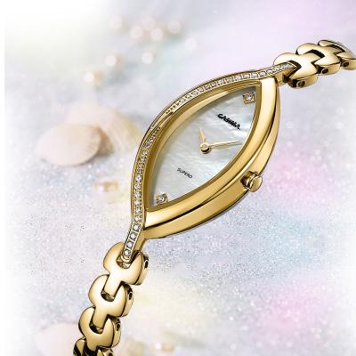 China Small Water Resistant CASIMA Women's Bracelet Watch Fashion Lady Stainless Steel Waterproof Women's Watch #2609 for sale