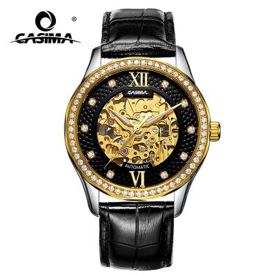 China CASIMA 8805 Automatic Date See Through Mechanical Men Watches 100 Meter Waterproof Stainless Steel Men Watches Luxury Hollow Business Watch Men for sale