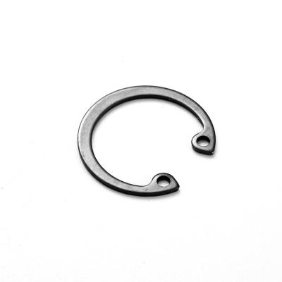 China Circlip Black Carbon Steel 65Mn Circlip Oil Seal With Hole GB893 for sale