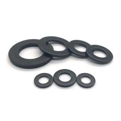 China M8 M10 Split Black Carbon Steel Single Flat Gasket DIN125 for sale