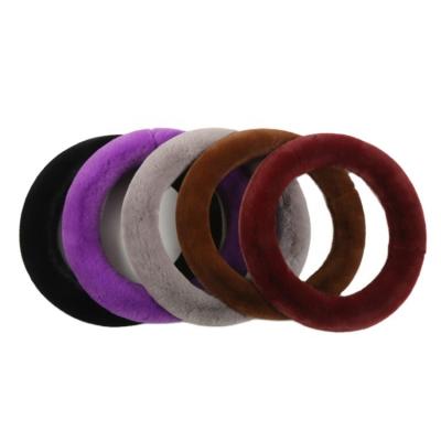 China Winter Warm FUR Sports Selling Steering Wheel Cover for sale