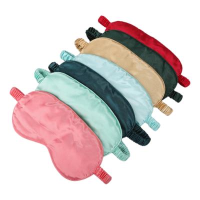 China Anti-wrinkle Fashion Comfortable Super Soft Blindfold Silk Blindfold Double Sided Satin Sleeping Silk Eye Mask for sale