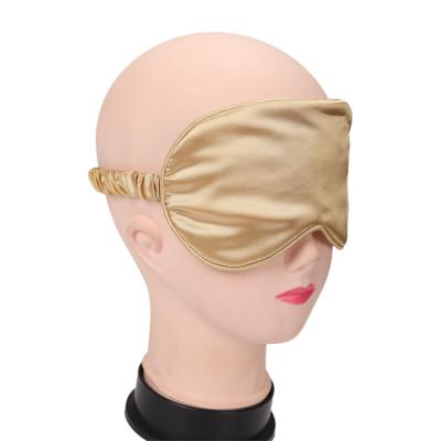 China Anti-wrinkle Fashion Comfortable Super Soft Blindfold Silk Blindfold Double Sided Satin Sleeping Silk Eye Mask for sale