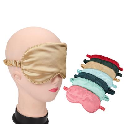 China parride personalized double sided satin silk sleep eye mask with elastic band breathable travel silk sleep visor for sale