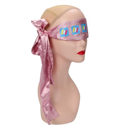 China Silk brim scarf shower hat satin headwraps brim wrap head scarf comfortable soft wholesale silk long hair wraps for hair headband for sale