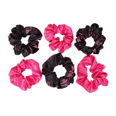 China Soft/Warm/Comfortable/Eco-friendly Women Ladies Polyester Drink Cover Hair Scrunchie Printed Elastic Hair Scrunchie for sale