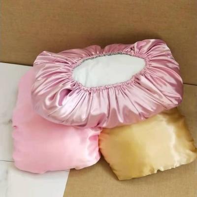 China Wearable Personal Double Layer Reversible Satin Silky Soft Cover Pillow Cases Washable for sale