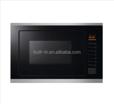 China 8 Full Automatic Menus 25L Glass Design With s/s Strip Decoration Built In Microwave Oven for sale