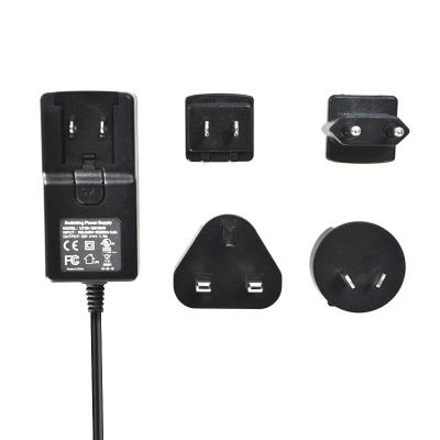 China ABS Factory Direct Selling Power Supply Input AC 100-240V To DC 5v 3a Interchangeable Adapter Plug Power Adapter for sale