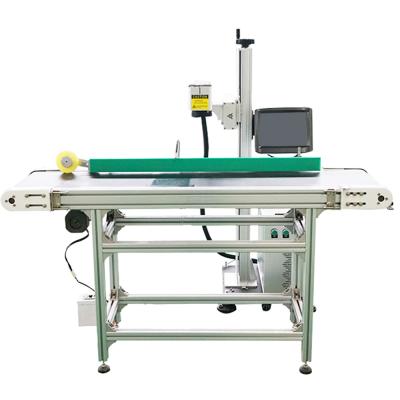 China Laser Marking Machine Three Year Warranty CO2 Fly Laser Marking Mark For Plastic Wood Acrylic for sale