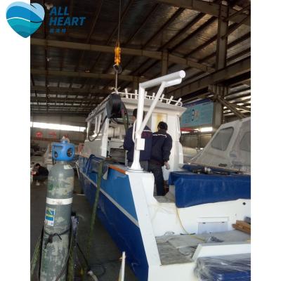 China Pleasure craft fishing commercial aluminum enclosed oean fishing boat trawler boat for sale