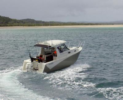 China Leisure Fishing Boat For Family 7.5m Durable 25ft Aluminum Yacht for sale