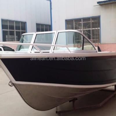 China Sports Qingdao Allheart Navy 4.5m Center Console Boat 16ft Aluminum Fishing Boat for sale