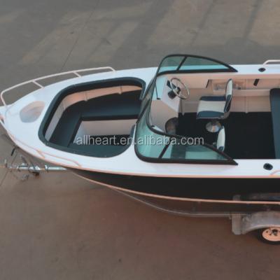 China Aluminum Speed ​​5m 16ft Bowrider Boat Deep V Fishing Boat 6 Person Rescue Boats for sale