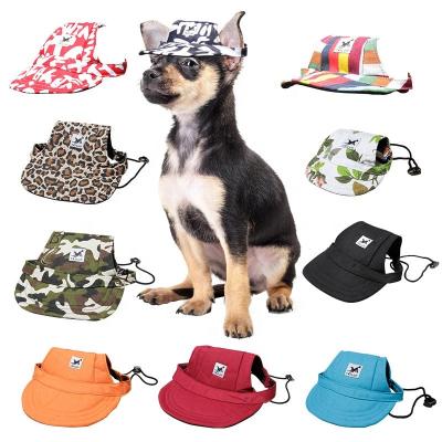 China Custom Viable Summer Puppy Cat Baseball Cap Casual Outdoor Sport Sun Protection Sun Shade Sun Visor Pet Peaked Hat Dog Hat for sale