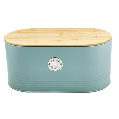 China Wooden bread loaf box with bamboo wooden lid for kitchen for sale