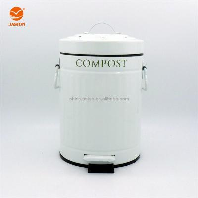 China 5 Liter Kitchen Pedal Sustainable Indoor Compost Bin With Filter Available for sale