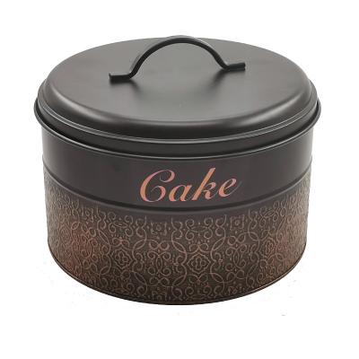 China JASION Cake Customized Metal Candy Tins Cookie Tin Cake Storage Tin With 100% Safety for sale