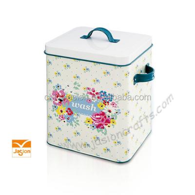 China Sustainable Tin Laundry Powder Box for sale