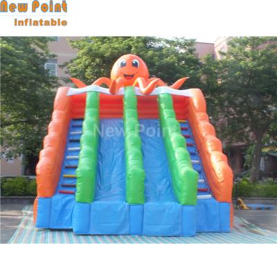 China Plato 0.55mm PVC Tarpaulin Hot Selling Inflatable Octopus Slide For Sale for sale