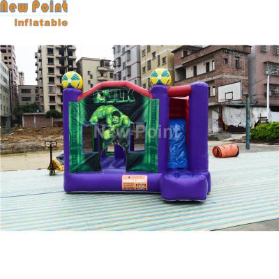 China 5 Years Hot Sale Inflatable Bouncy Castle, Small Bounce House with Internal Slide, Indoor and Outdoor Jumping Castle for sale