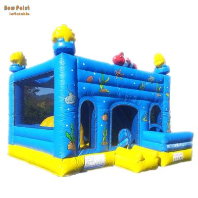 China 5 Years Used Inflatable Sea World Jumping Castle Combo Game For Sale for sale