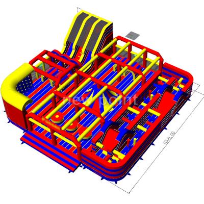 China Outdoor Indoor Commercial Inflatable Obstacle Course Outdoor/Indoor Playground 2020 New Design For Sale for sale