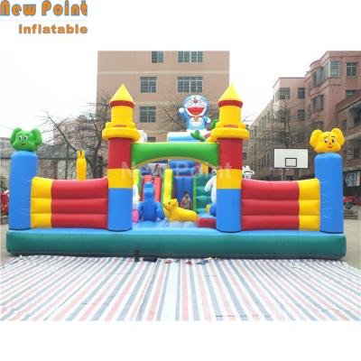 China 5 Years Inflatable Amusement Park Bouncer Inflatable Playground City Fun For Kids for sale