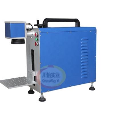 China Portable Laser Marking Crossway Industry Best Quality Fiber Laser Machine 20W Engrave Iron Stainless Steel Aluminum Copper for sale