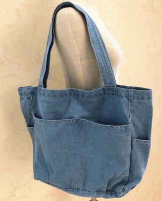 China Free Shipping Vintage Fashion Women Denim Bags Luxury Washed Jeans Shoulder Bag Designer Handbag Soft Washed Purse for sale