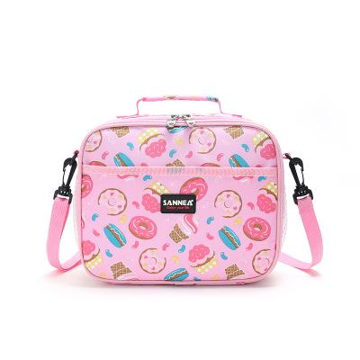 China Wholesale Cute Cartoon Waterproof Ladies Lunch Bag Girls and Children Insulated Lunch Box Handbag Food Picnic Bag for sale