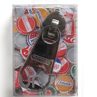 China Shape Modern Trend Novelty Zipper Shaped Creative Design Beer Bottle Opener Kitchen Decoration Fridge Sticker for sale