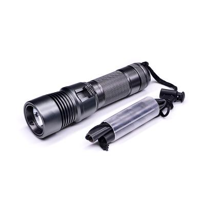 China Professional Super Bright Led Diving Flashlight 18650 Aluminum Waterproof Light Magnet Underwater Torch Diving Flashlight for sale