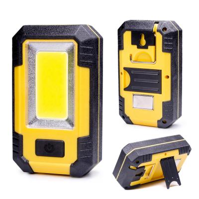 China OUTDOOR/INDOOR 350LM USB Multifunctional 3W Battery COB LED Worklight Portable Rechargeable Cordless Work Light With Magnet Hook Colgador for sale