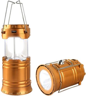 China Emergency Outdoor Foldable Portable Water Resistant Hanging Tent Light Lantern Solar Rechargeable Led Camping Lamp for sale