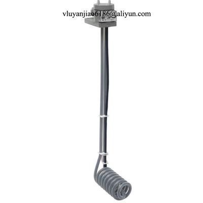 China HXL Series Spiral L Shaped PTFE Immersion Heaters , Aqueous Acid Tank Heaters for sale