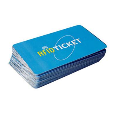 China Custom Wholesale Waterproof / Waterproof RFID Paper Card Ticket For Train / Bus for sale