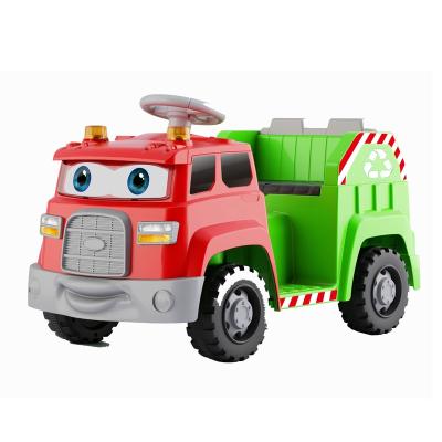 China Ride On Toy 2022 Cute Garbage Truck Car Kids Ride On Car Kids Love It Garbage Sorting for sale