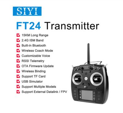 China Radio Systeem Telemetrie met by Afstandsbediening Mini Ontvanger Voor Racing Drones 2.4G 15Km Zender from Bumblebee Siyi FT24 for sale