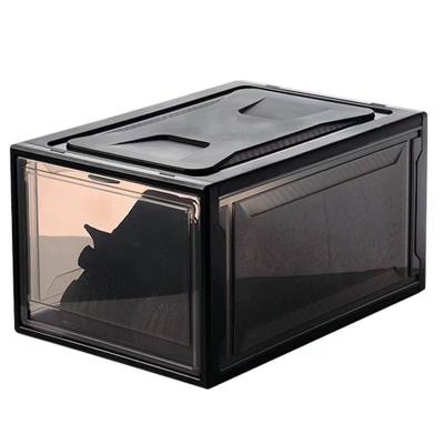 China Hot-selling Universal Stackable Clear Plastic Boxes Sustainable PP Transparent Sport Shoe Boxes for sale