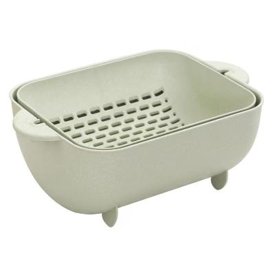 China Sustainable Wholesales Kitchen Household Vegetables Fruits Wash Drain Basket For Kitchen Use for sale