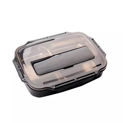 China Hot-selling Sustainable PP Plastic 304 Stainless Steel Leak Proof Adult Insulated Bento Lunch Box With 3/4/5 Compartments for sale