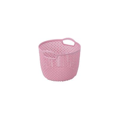 China Round Multifunctional Space Saving Storage Basket Plastic Viable Organizer For Sundries Toys Snacks Fruits Vegetables for sale