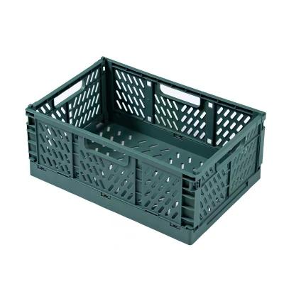 China Viable Portable Organizer Plastic Storage Folding Storage Basket for Home Household for sale