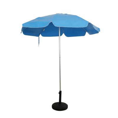 China 2022 Modern Customized Blue Umbrella UV Protection Beach Umbrella For Outdoor for sale