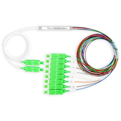 China FTTH FTTB FTTX Network PLC Fiber Splitter 2 x 4 SC-UPC/APC Fiber Optic PLC Splitter 8 16 32 for sale