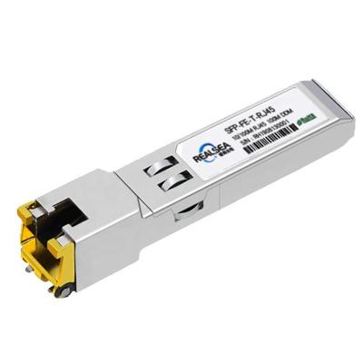 China Fast Ethernet (FE) 100M Copper RJ45 SFP Fiber Transceiver SFP-FE-T 100M Fast Ethernet SFP Module Copper Fiber Module for sale